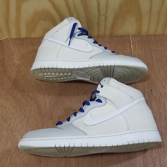 Nike Dunk High - White Canvas Upper/Gray Leather Toebed Size 13 main image 7